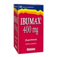 Ibumax 400mg, 50 tabletek powlekanych