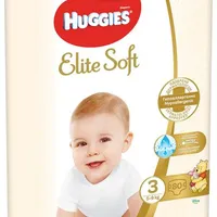 Huggies Elite Soft, pieluchy, rozmiar 3, 5-9 kg, 80 sztuk