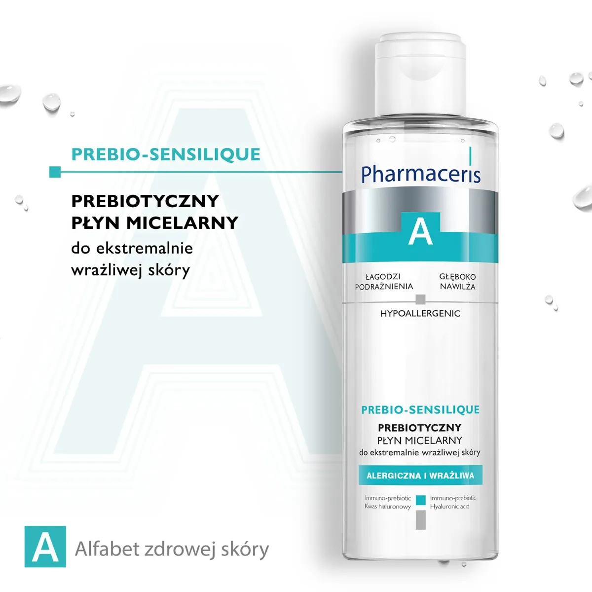 Pharmaceris A Prebio-Sensilique, prebiotyczny płyn micelarny do ekstremalnie wrażliwej skóry, 200ml 