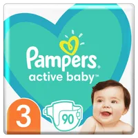 Pampers Active Baby, pieluchy, rozmiar 3, 6-10 kg, 90 sztuk