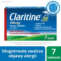 Claritine Allergy, 10 mg, 7 tabletek