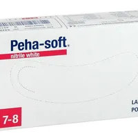 Peha-Soft Nitrile , rękawiczki diagnostyczne nitrylowe bezpudrowe, białe, rozmiar M, 100 sztuk