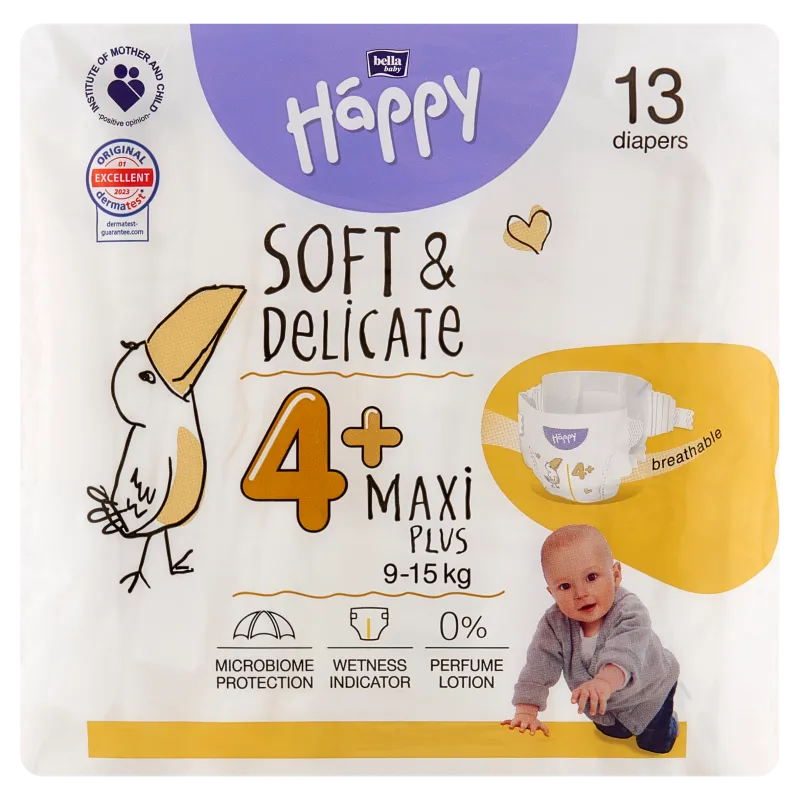Bella Baby Happy Maxi Plus pieluszki 9-15 kg, 13 szt.