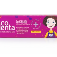 Ecodenta Kids pasta do zębów dla dzieci 3+ o smaku malinowym, 75 ml