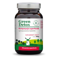 Aura Herbals, Green Detox, suplement diety, kompozycja superfoods, 75 tabletek