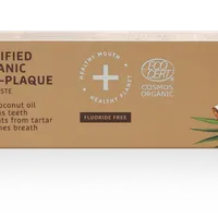 Ecodenta Certyfikowana Cosmos Organic organiczna pasta do zębów przeciw płytce nazębnej z olejem kokosowym, 75 ml