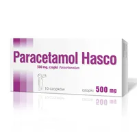 Paracetamol, 500 mg, 10 czopków