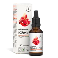 Aura Herbals, Witamina K2mk7, suplement diety, krople, 30 ml