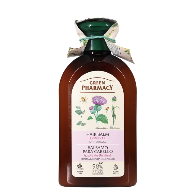 Green Pharmacy Balsam do włosów osłabionych, olejek łopianowy, 300 ml