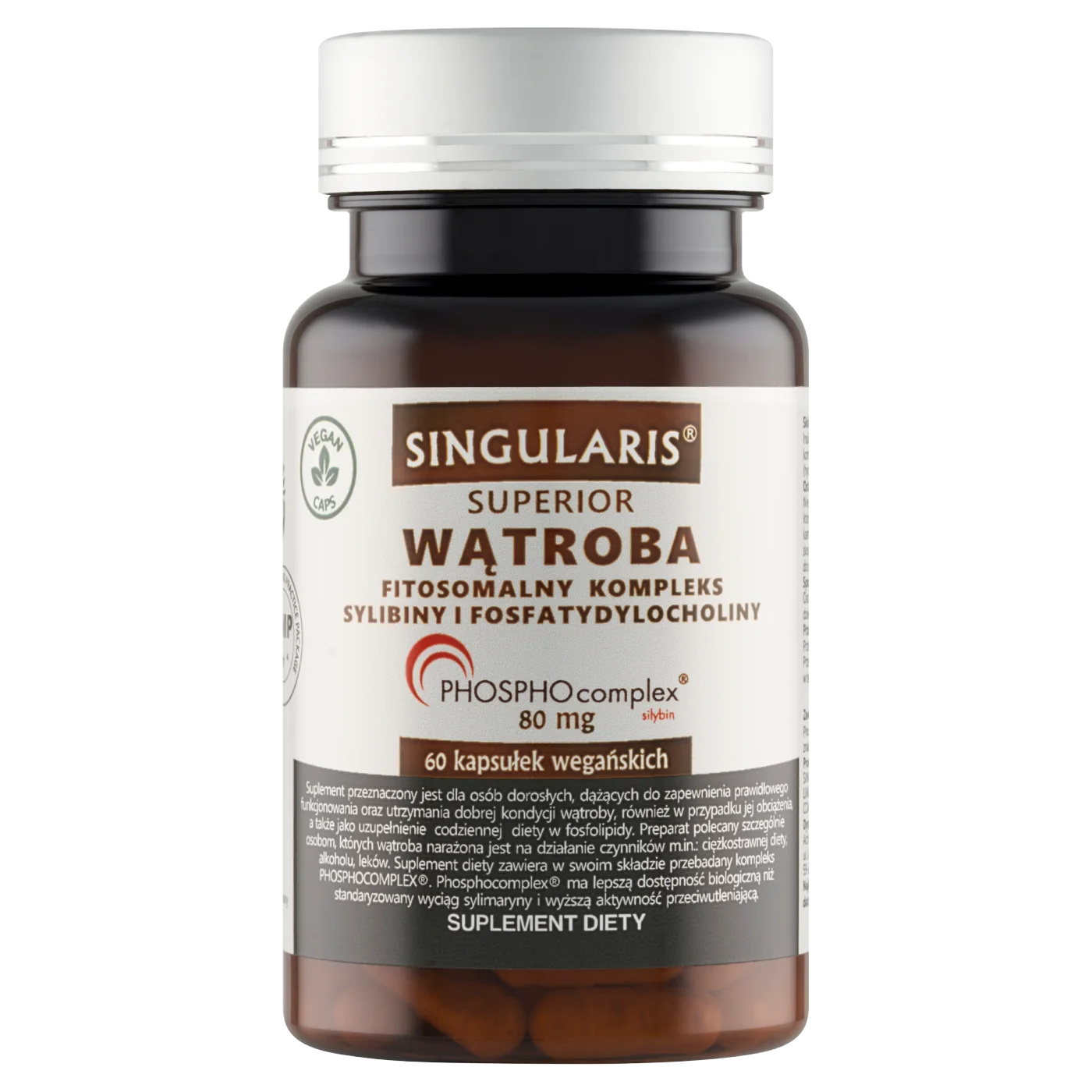 Singularis Wątroba Fitosomaliny 80 mg 60 kapsułek