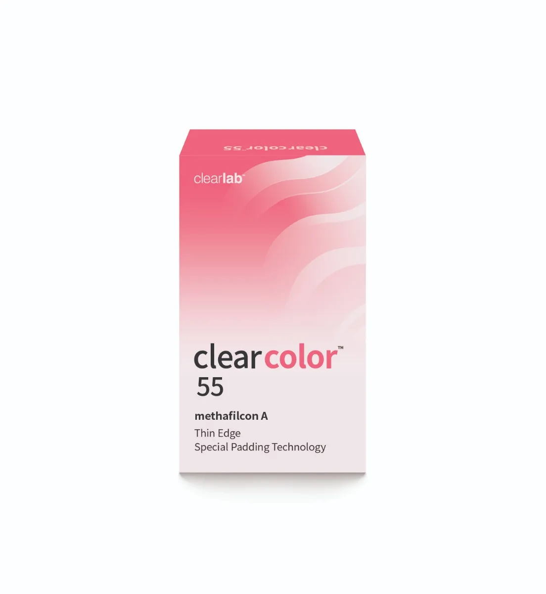 Clearlab ClearColor 55 kolorowe soczewki kontaktowe szare -3.75, 2 szt.