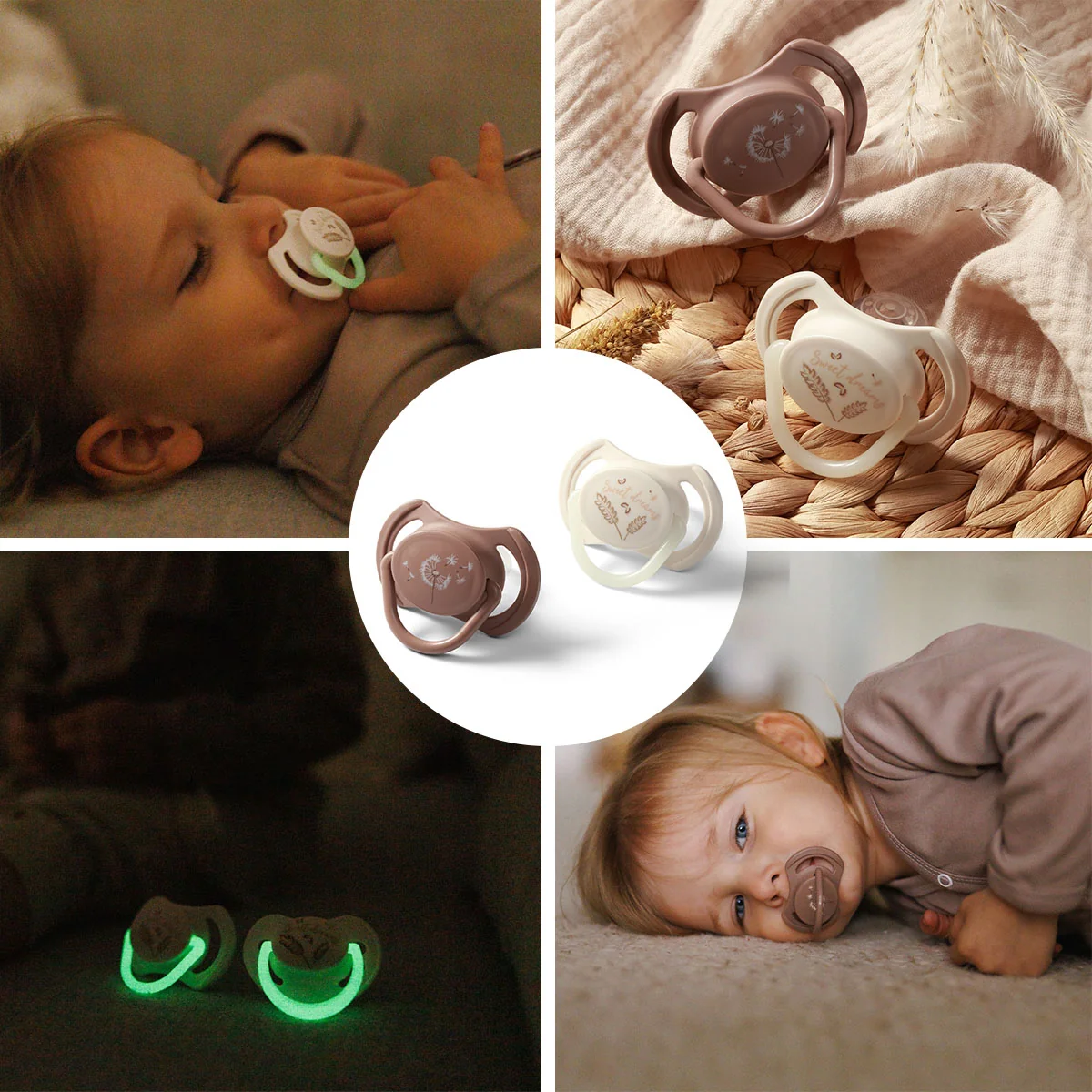 Babyono silikonowy smoczek symetryczny 18+ m, 2 sztuki