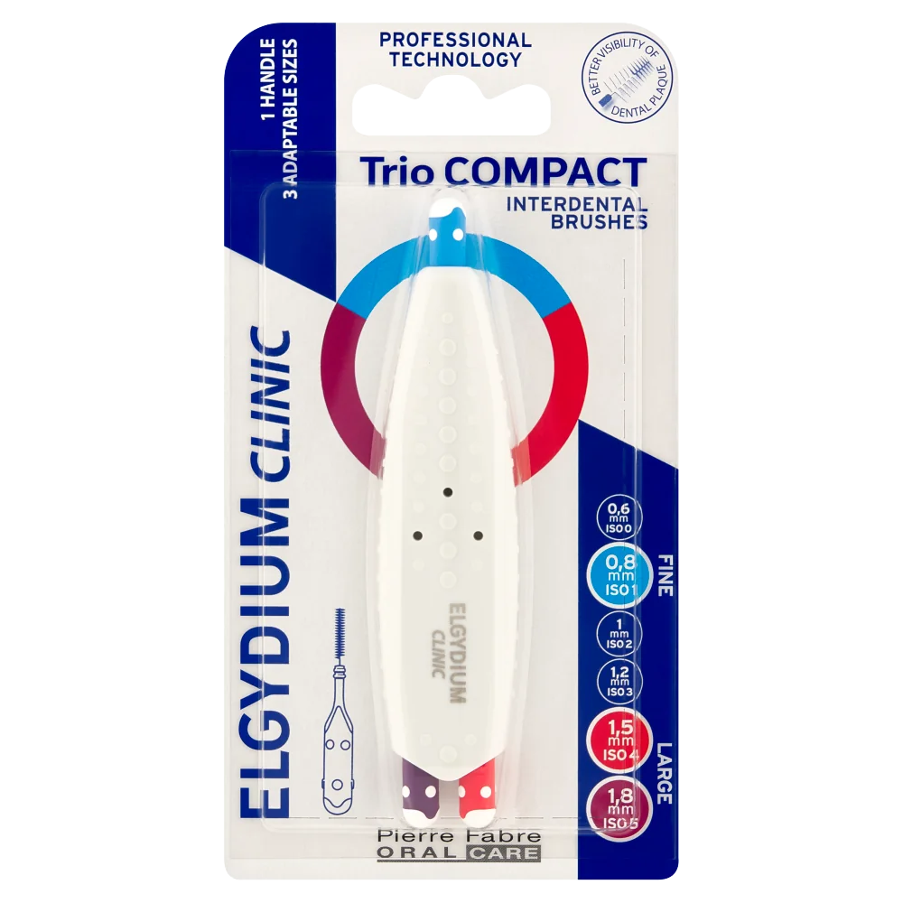Elgydium Clinic Triocompact (ISO 1/4/5) szczoteczka międzyzębowa, 3 sztuki