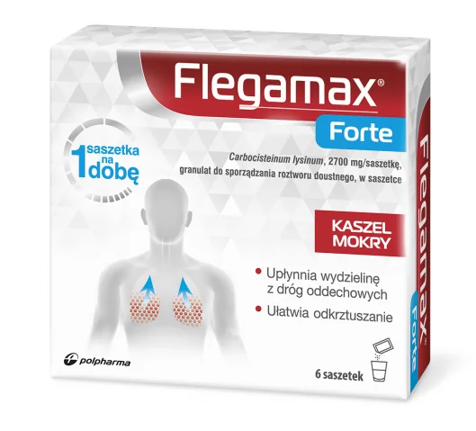 Flegamax Forte 2,7 g granulat do sporządzania roztworu, 6 saszetek