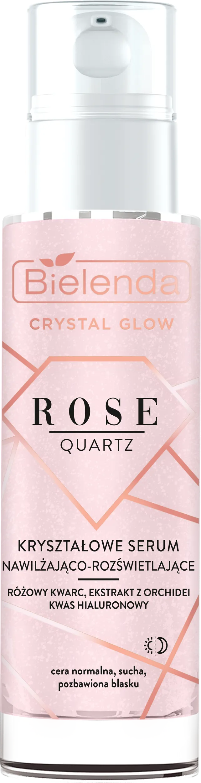 Bielenda Crystal Glow Rose Quartz kryształowe serum nawilżająco-rozświetlające, 30 ml