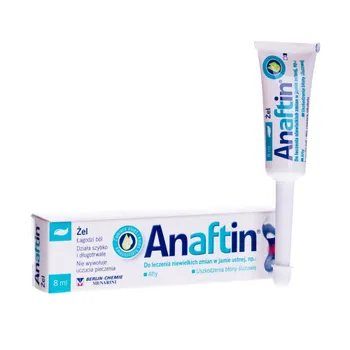 Anaftin, żel do leczenia zmian w jamie ustnej, 8 ml 