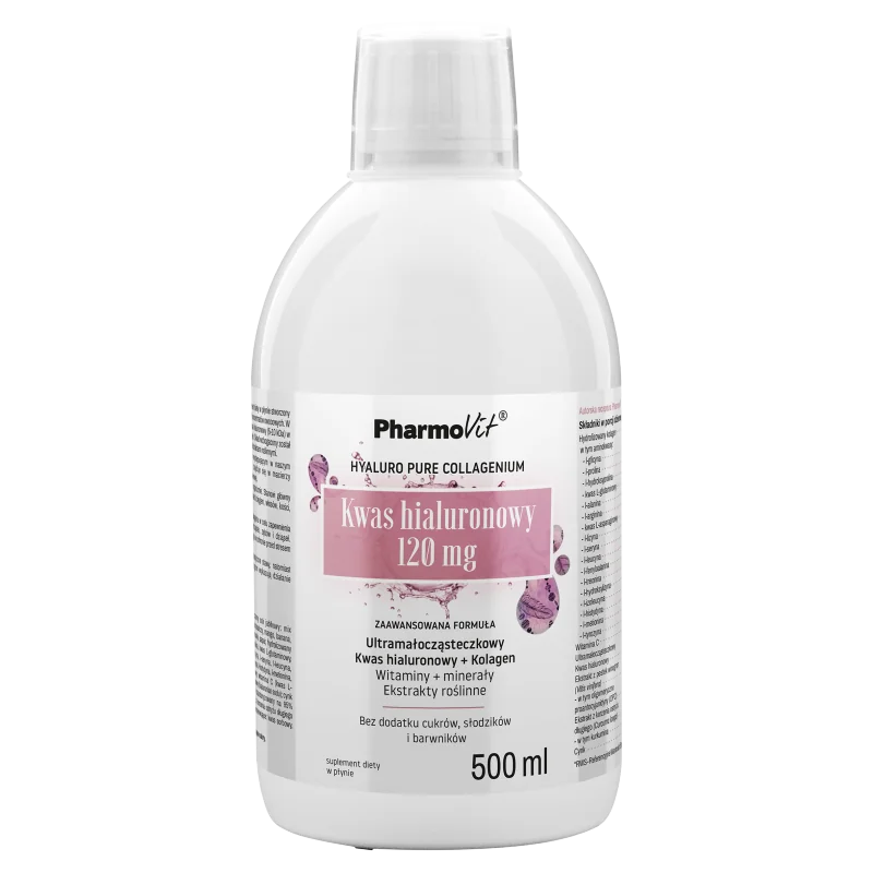 Pharmovit Zaawansowan Formuła kwas hialuronowy 120 mg, 500 ml