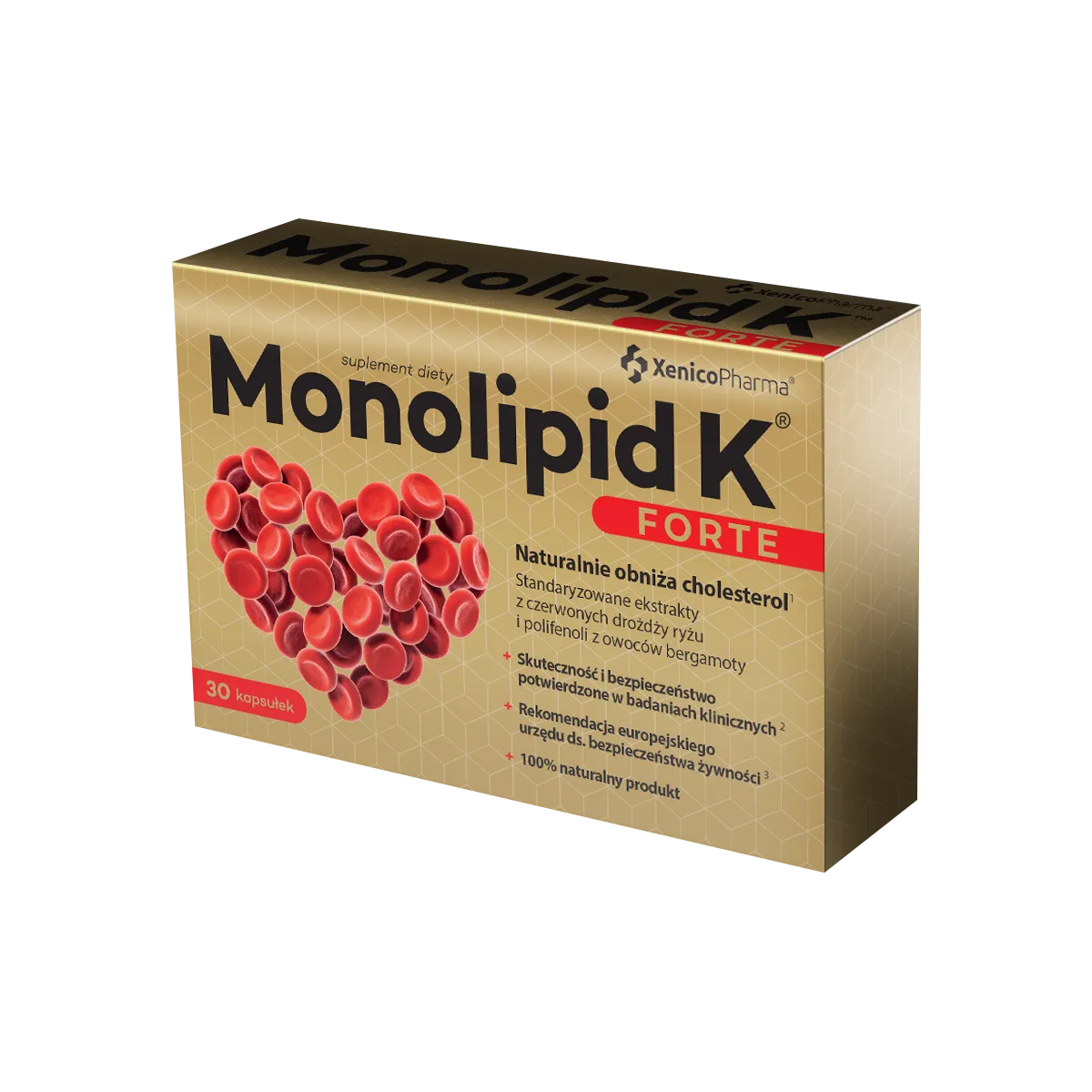 Monolipid K Forte, suplement diety, 30 kapsułek 