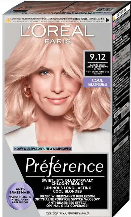 L`Oreal Paris Récital Préférence farba do włosów 9.12 Siberia, 1 szt.