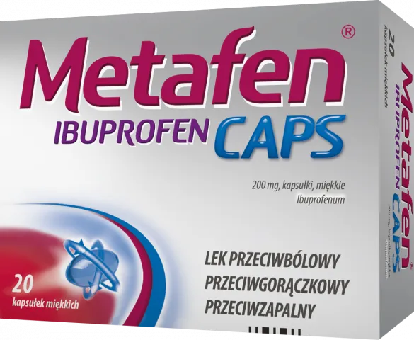 Metafen Ibuprofen Caps 200 mg, 20 kapsułek