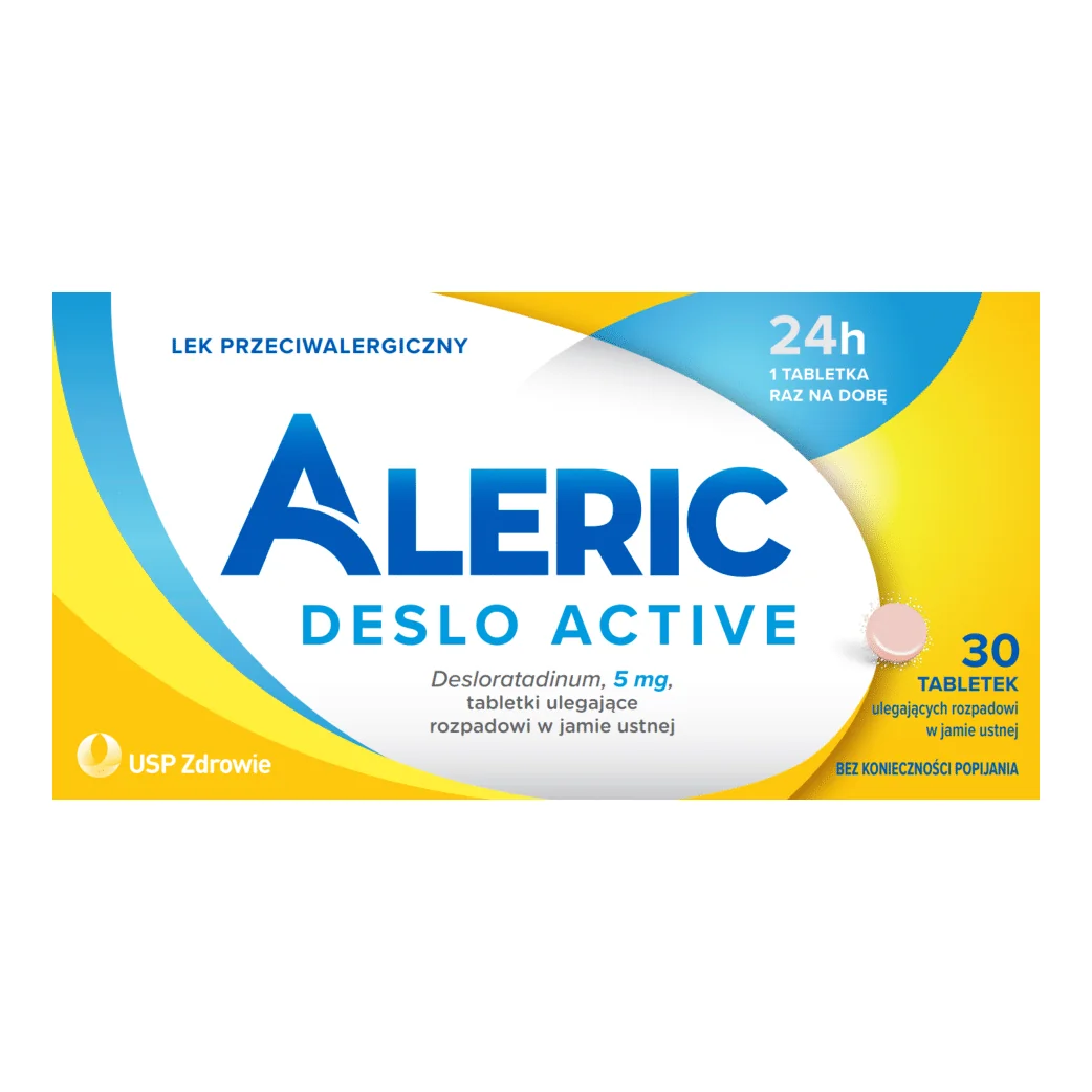 Aleric Deslo Active 5 mg 30 tabletek ulegających rozpadowi w jamie ustnej
