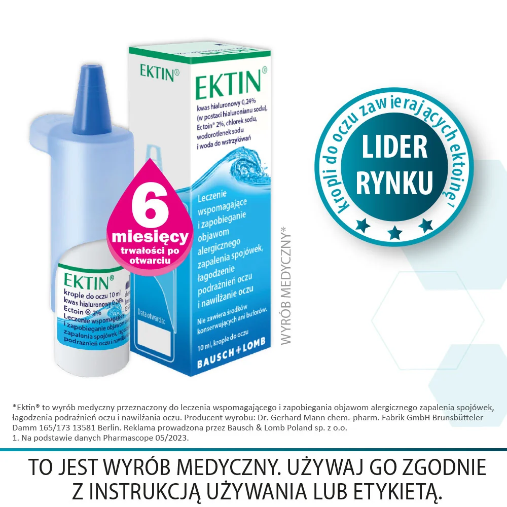 Ektin krople do oczu, 10 ml