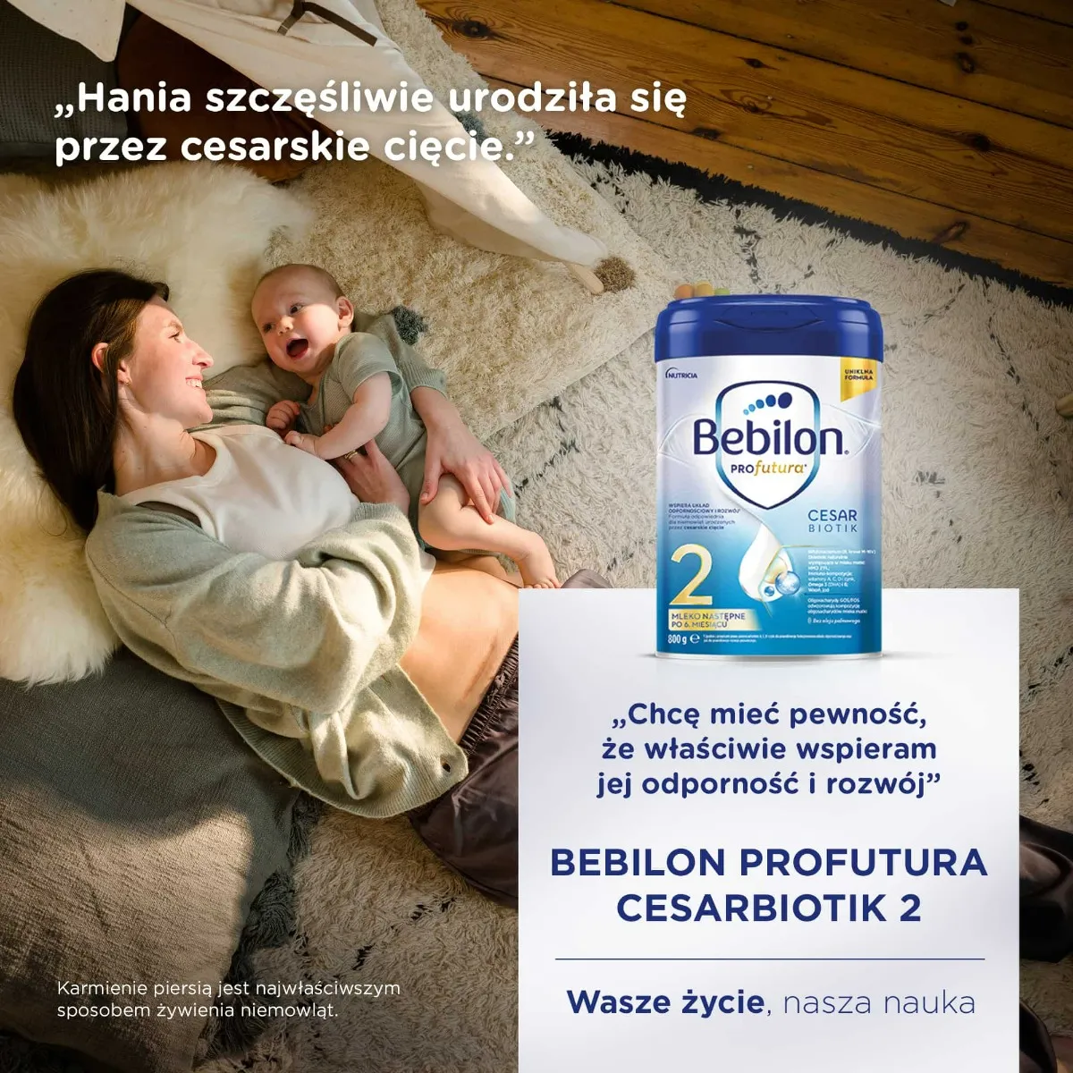 Bebilon Profutura Cesar Biotic 2, mleko następne, po 6 miesiącu, 800 g 