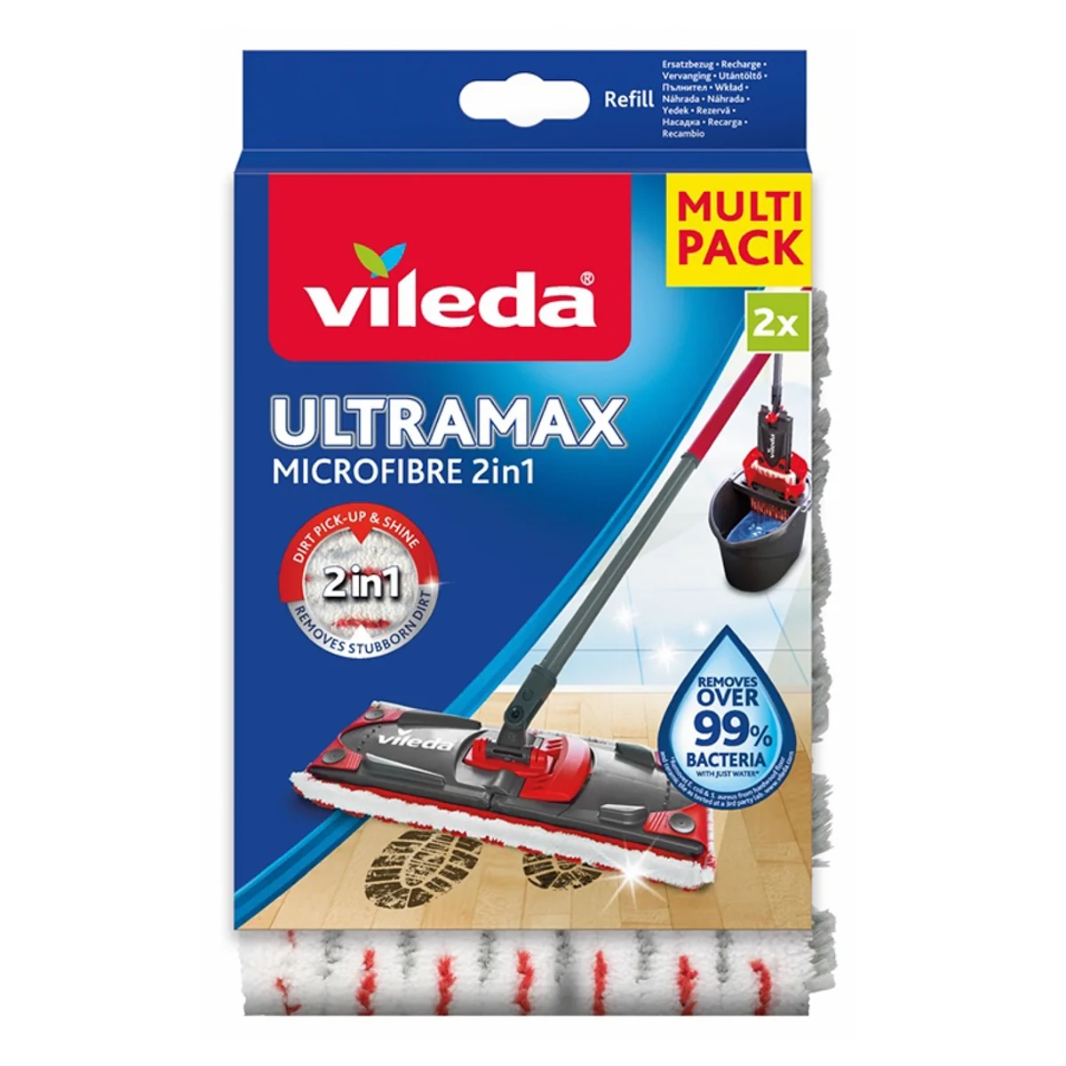 Vileda wkład do mopa Ultramax, Ultramax Turbo, Ultramat, Ultramax 1-2 Spray, 2 sztuki