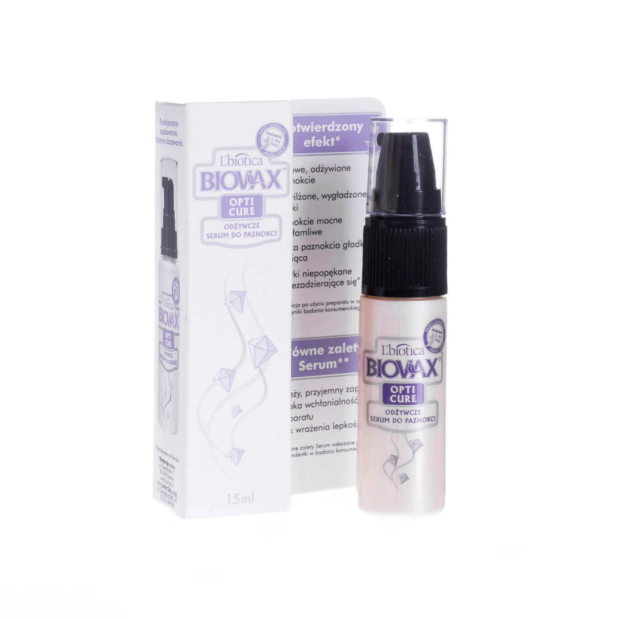 L'biotica Biovax - odżywcze serum do paznokci, 15 ml 