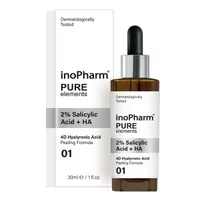 inoPharm Pure Elements peeling do twarzy z 2% kwasem salicylowym i kwasem hialuronowym, 30 ml