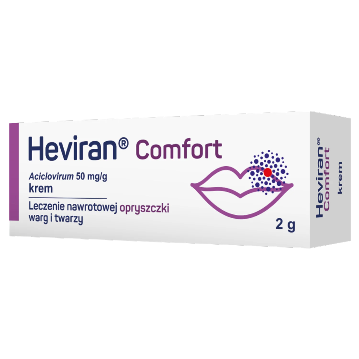Heviran Comfort 50 mg/g, krem, 2g