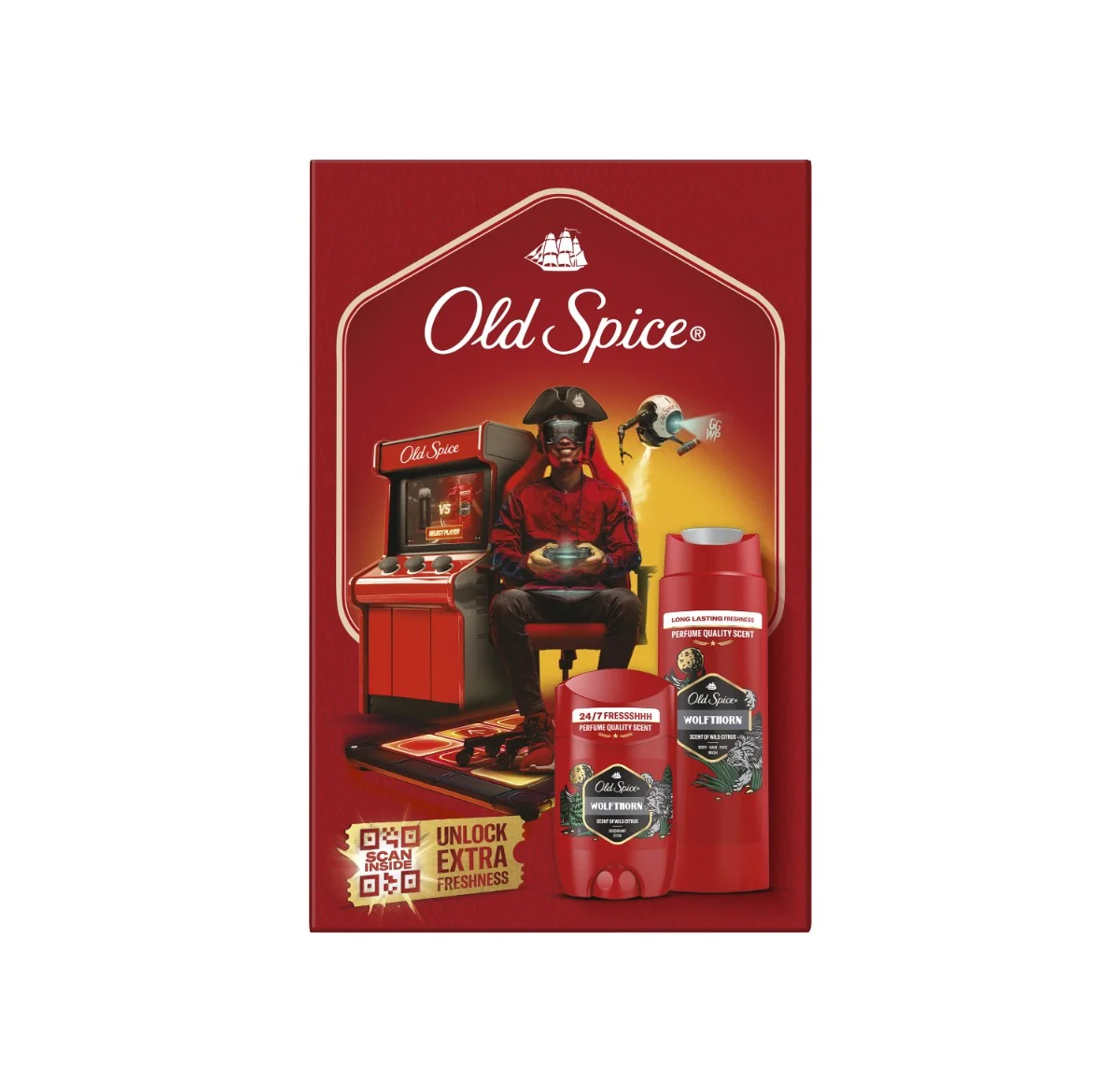 Old Spice Gamer Zestaw Podarunkowy dezodorant w sztyfcie, 50 ml + żel pod prysznic, 250 ml