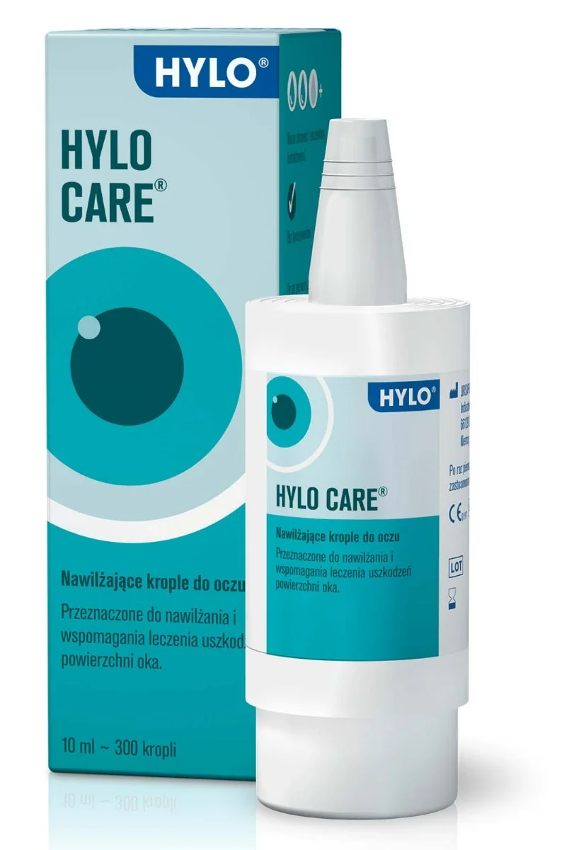 Hylo Care, nawilżające krople do oczu, 10 ml 