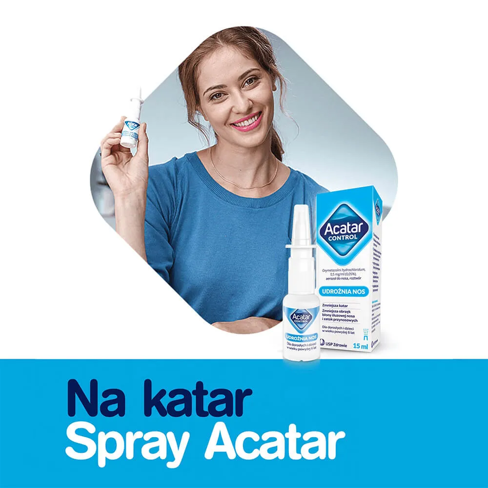 Acatar Control, 0,5 mg/ml (0,05%), aerozol do nosa, roztwór, 15 ml 