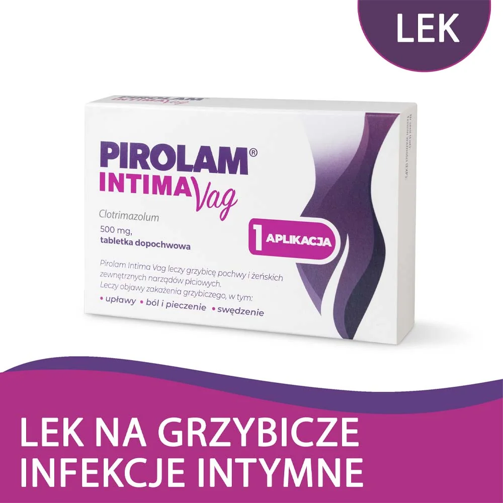 Pirolam Intima Vag 500 mg 1 tabletka dopochwowa