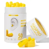 Haspro Tube50, stopery do uszu, kolor żółty, 50 par