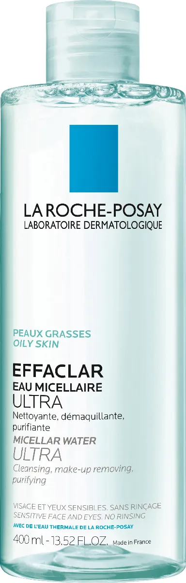 La Roche-Posay Effaclar Ultra, woda micelarna, skóra tłusta, 400 ml 