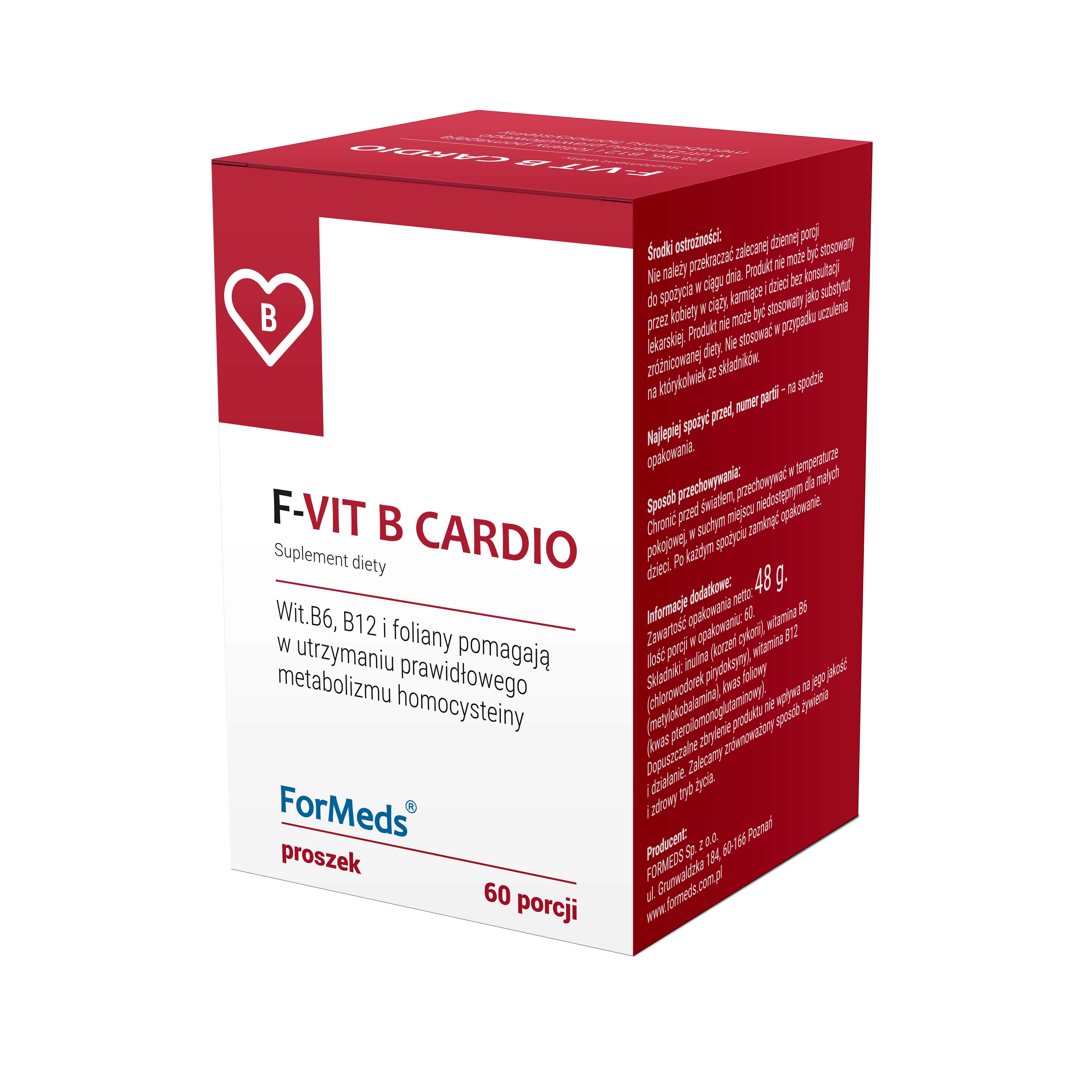 ForMeds F-VIT B Cardio, suplement diety, proszek, 60 porcji