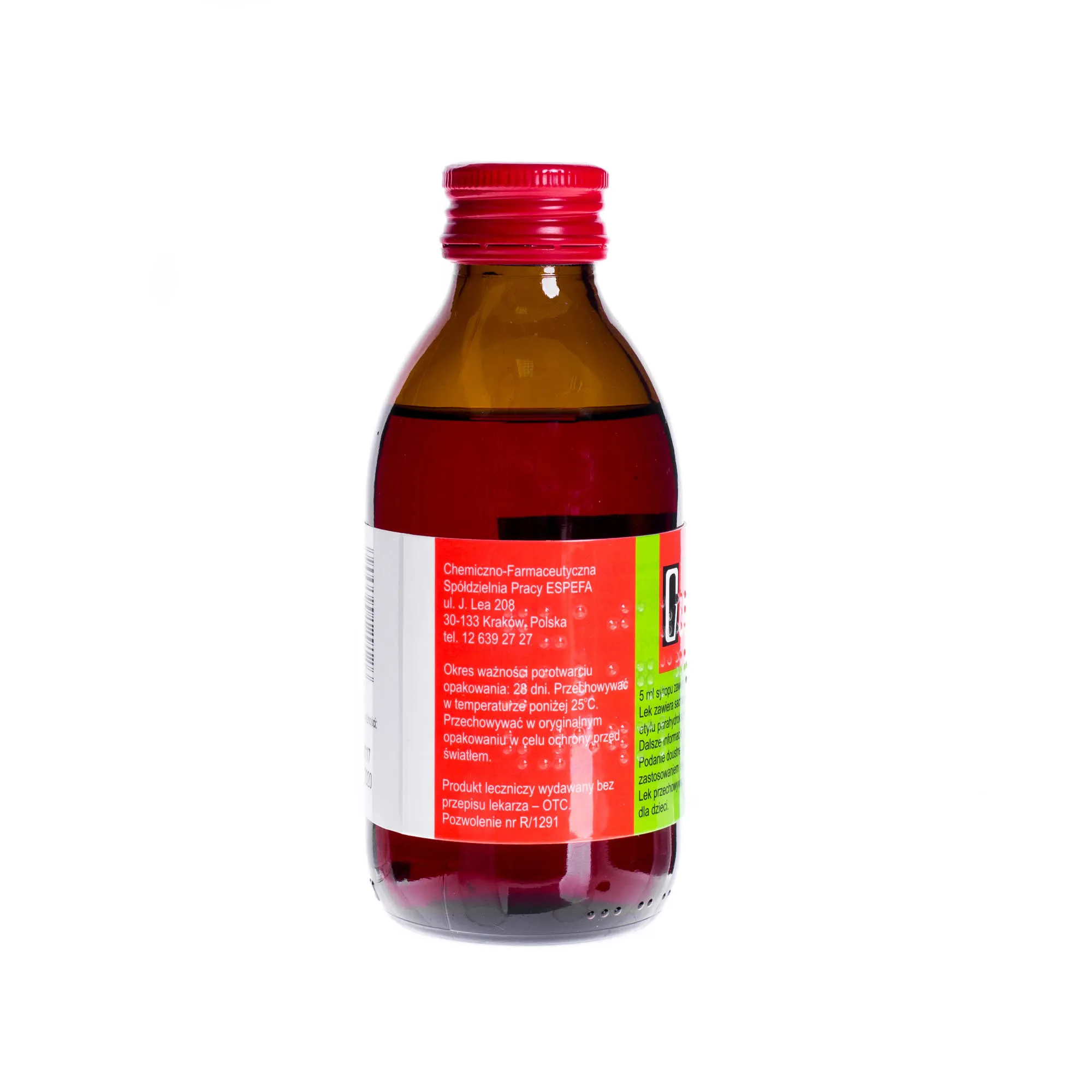 Guajazyl syrop o działaniu wykrztuśnym Guaifenesinum 125 mg/5 ml , 200 g 