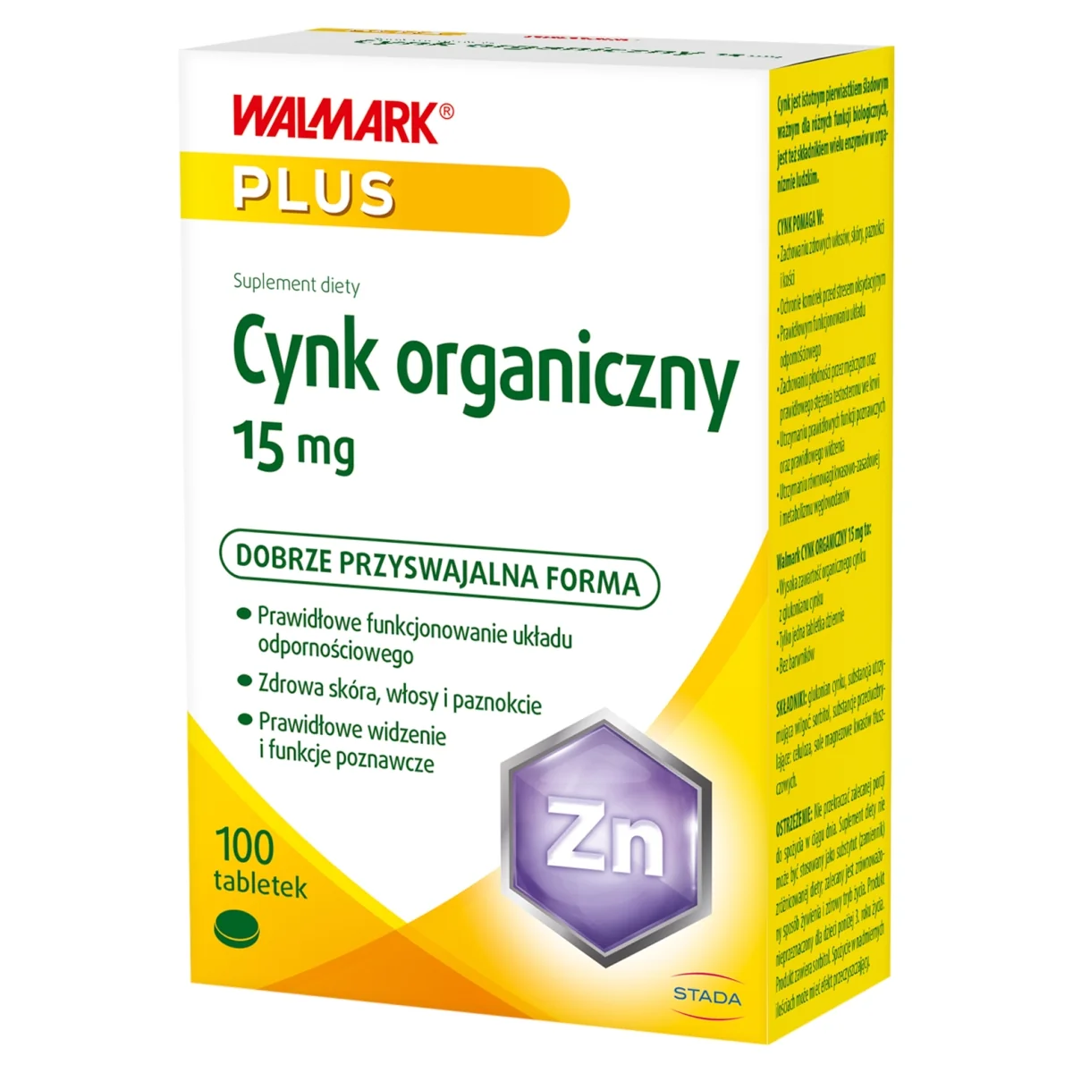 Walmark Cynk organiczny 100 tabletek