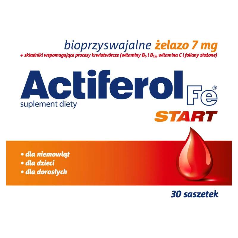 Actiferol Fe Start suplement diety, 30 saszetek