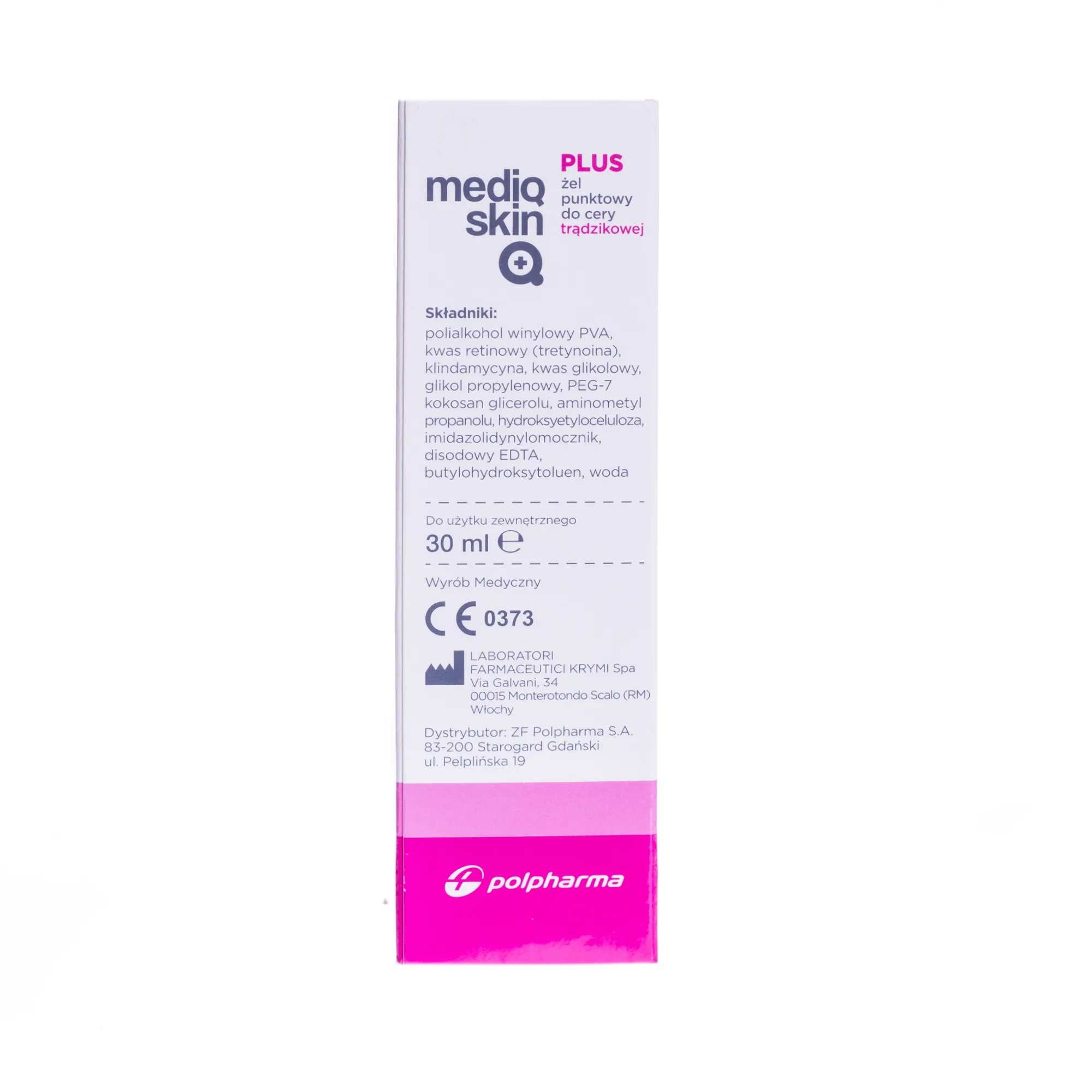 Mediqskin Plus, żel punktowy do cery trądzikowej, 30 ml 
