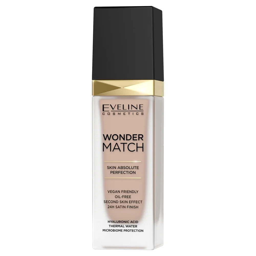 Eveline Cosmetics Wonder Match luksusowy podkład do twarzy 35 Sunny Beige, 30 ml