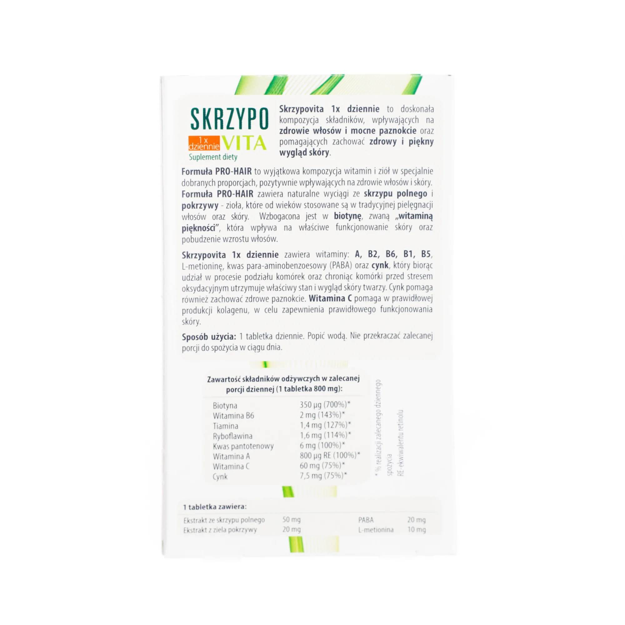 Skrzypovita z formułą PRO-HAIR 42 tabletki powlekane