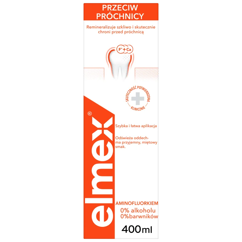 Elmex Przeciw Próchnicy płyn do płukania jamy ustnej, 400 ml