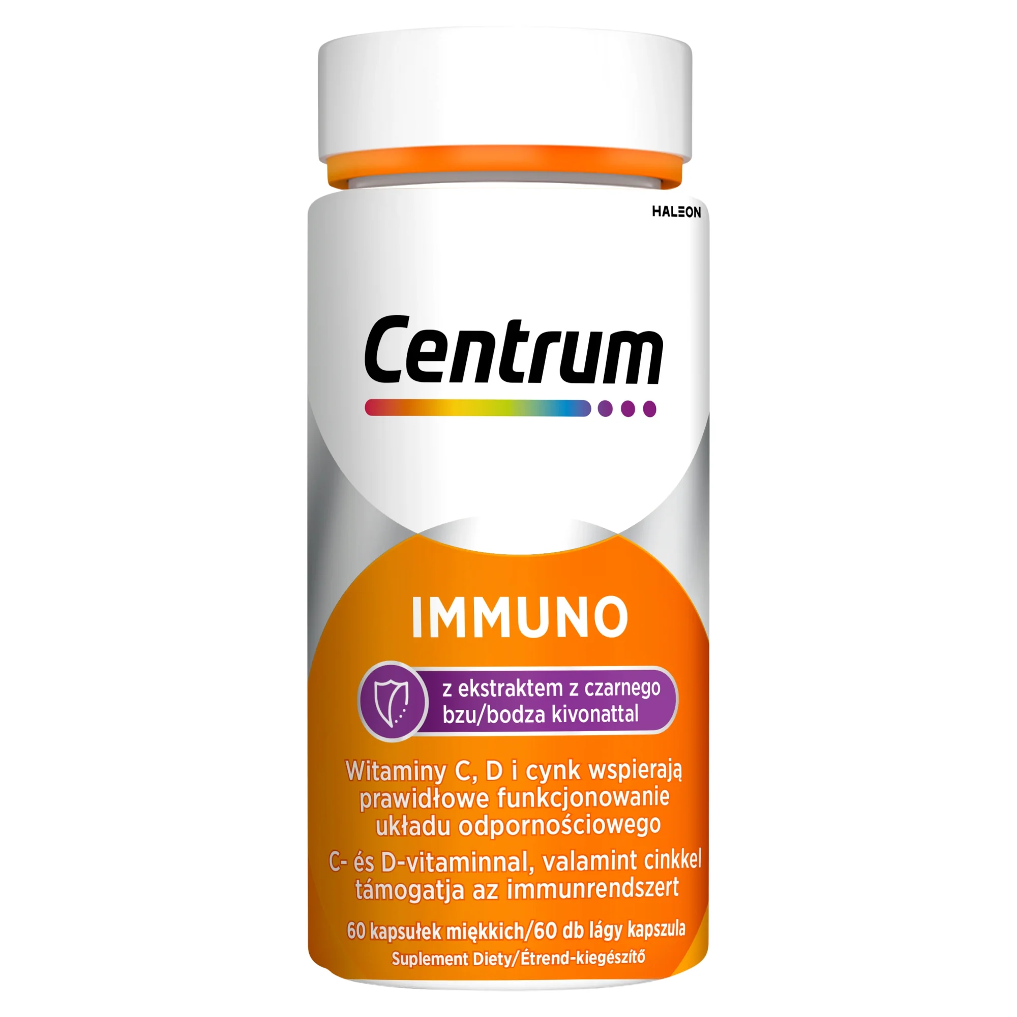 Centrum Immuno z ekstraktem z czarnego bzu 60 kapsułek