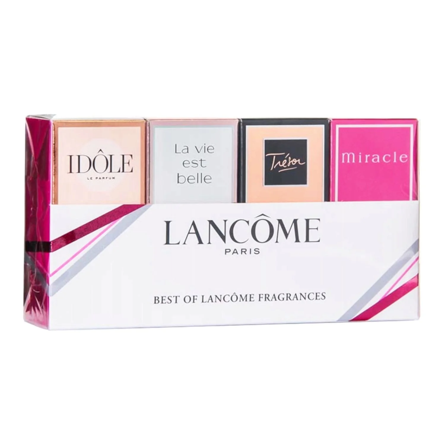 Lancome zestaw wód toaletowych dla kobiet Tresor, 7,5 ml + Idole, 5 ml + La Vie Est Belle, 4 ml + Miracle, 5 ml