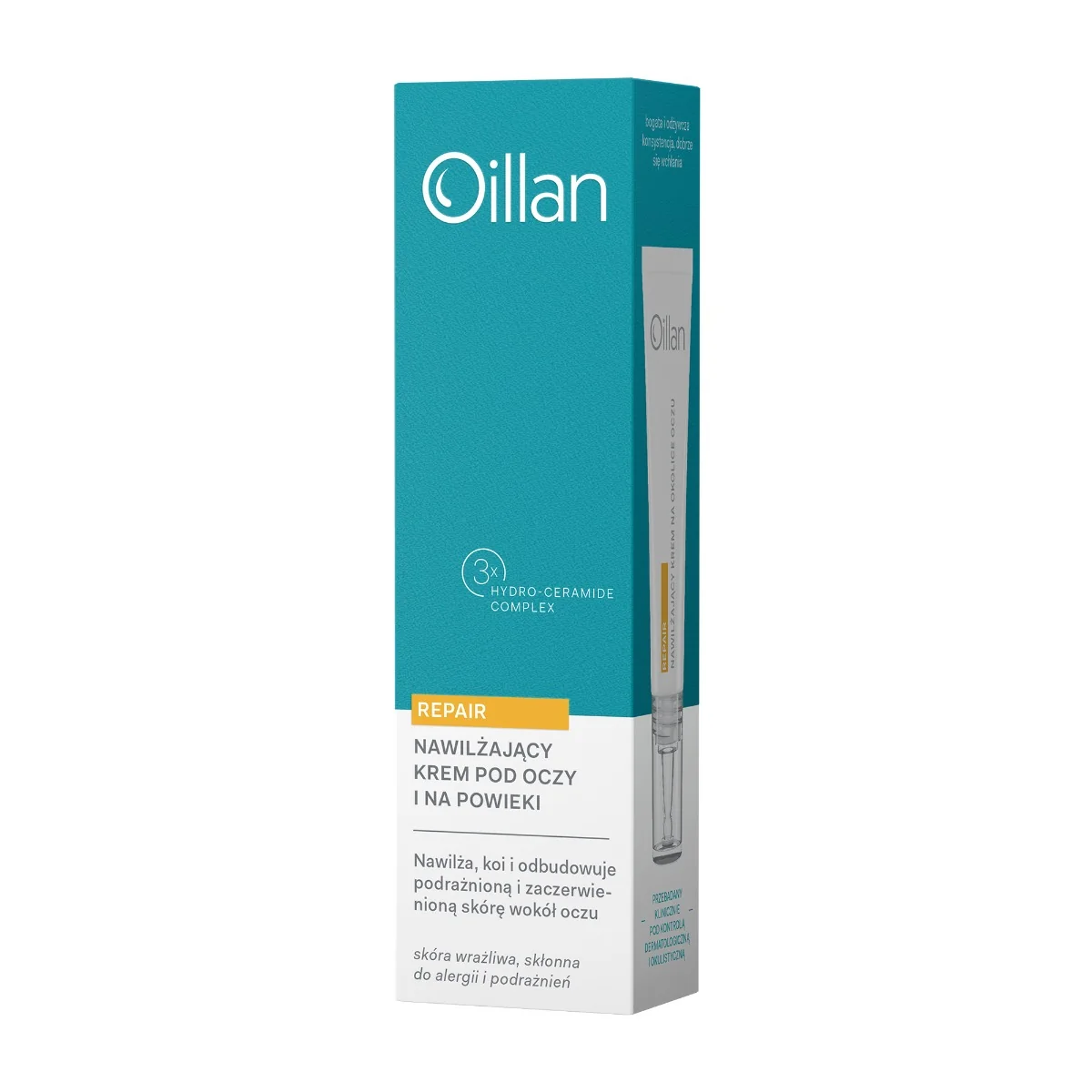 Oillan Repair nawilżający krem pod oczy i na powieki, 15 ml
