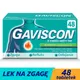 Gaviscon, smak miętowy, 48 tabletek do rozgryzania i żucia