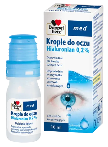 Doppelherz Med, krople do oczu Hialuronian 0,2%, 10 ml